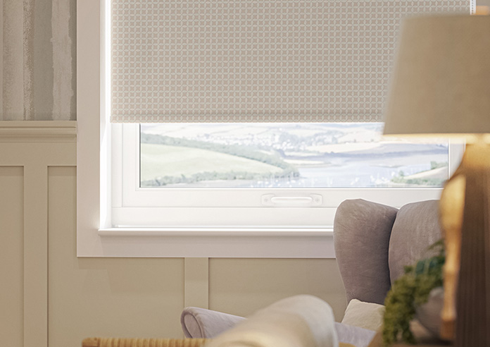 Leaf Tile, Soft Truffle - Twist&Fit Roller Blind - Image 5